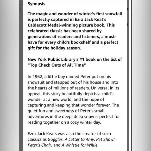 NWT Set of 2 children’s Christmas books, “Frosty the Snowman” & “The Snowy Day” - Picture 6 of 11